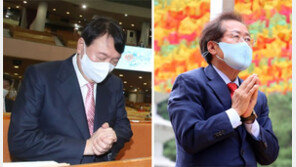 ‘주술논란’ 윤석열, 성경들고 교회서 예배… ‘당심공략’ 홍준표, TK 찾아 호소문 발표 