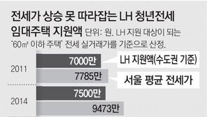 전셋값 폭등 못따라가는 ‘LH청년전세’… “1억대 매물은 별따기” 