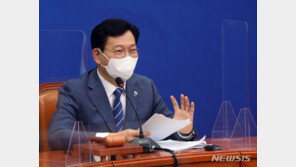 송영길 “내일 최고위서 정무적 결론…이낙연, 결국 승복할 것”