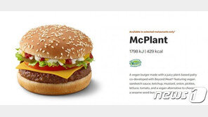 맥도날드, 대체육 ‘맥플랜트 버거’ 시험 판매…美서 11월 출시
