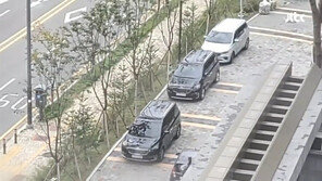 LH 사장 일행, 차단봉 뽑고 인도에 불법주차 ‘논란’