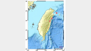 대만 화롄현 근해에서 규모 5.2 지진…타이베이 건물 흔들