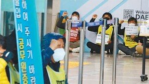 한국게이츠 해고 노동자들, 대구시청 점거