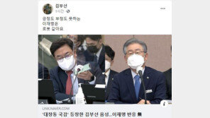 국감장 ‘김부선 음성’에 이재명 무반응…김부선 “로봇같아”