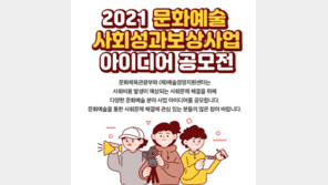 (재)예술경영지원센터, 문화체육관광부와 문화예술 사회성과보상사업 아이디어 공모전 진행