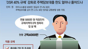 연봉 5000만원 6억 서울집 살때, 대출 2억4000만 → 1억5000만원