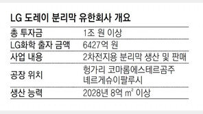 LG화학, 日도레이와 유럽에 분리막 합작법인 
