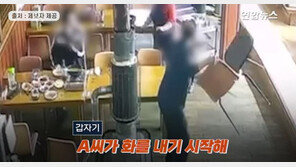 “비지찌개에 왜 사골 나와” 그릇·의자 던진 50男, 청년 등장에…