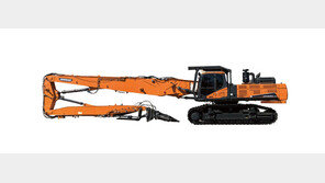 18m까지 철거 작업 35t급 굴착기, 현대두산인프라코어 국내 첫 출시 