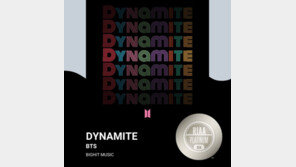 방탄소년단 ‘다이너마이트’, 美 레코드협회 ‘트리플 플래티넘’
