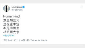 ‘본래 한 뿌리에서 자랐거만’…머스크가 올린 ‘한시’에 갑론을박