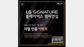 LG전자, ‘2021 LG SIGNATURE 플레이어스 챔피언십’ 시청 이벤트 진행