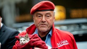 고양이 안고 투표소 들어가려다 싸운 ‘집사’ 뉴욕시장 후보