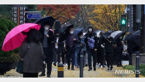 [날씨]전국 곳곳에 비바람…아침부터 기온 ‘뚝’