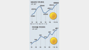 인플레 우려 속… 비트코인-이더리움 나란히 사상 최고가