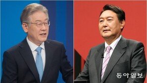 윤석열·이재명 첫 조우…尹 “성남 법정서 자주 봐”·李 “기억 안나” 
