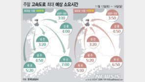 ‘늦가을 나들이’에 교통 매우혼잡…서울~부산 7시간