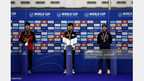 스피드스케이팅 김민석, 월드컵 1차 대회 1500m 금메달