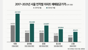 文정부 출범 이후 서울 대형 아파트값 10억 올랐다