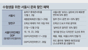 수능 수험생에 문화행사 최대 50%할인