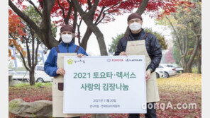 한국토요타, 이웃 위한 ‘사랑의 김장’ 나눔… 김장김치 1900포기 전달