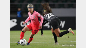 ‘지소연 골대강타’ 여자축구, 뉴질랜드에 0-2 패배
