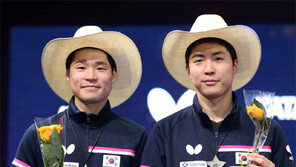 ‘동메달→은메달’ 장우진-임종훈, 34년 만에 바꿨다