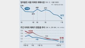 관악-동대문-마포 집값 상승률 0%… “1억 낮춰도 매수 문의 없어”