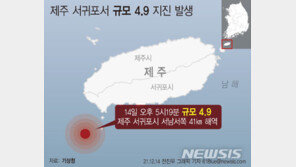 ‘제주 해상 지진 여파’ 광주 22건·전남 28건 신고 접수