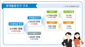 11월 취업자 55만 명 ↑ …8개월 연속 전년동월대비 50만 명 이상 증가