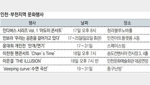 [인천판/문화가]인천·부천지역 문화행사