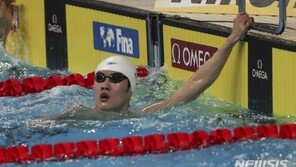 황선우, 세계선수권 자유형 100m 6위 ‘한국 신기록’
