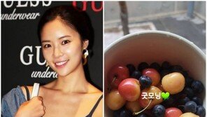 황정음, 아침과일 먹방…뱃속 둘째 사랑 ‘듬뿍’