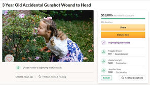 美 3살 여아, 성탄절에 권총 만지다 오발 사망