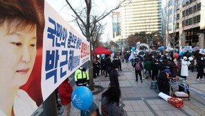 “박근혜 석방 환영”…강남·대한문 등 도심 곳곳 집회