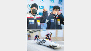 10위권 밖 머물던 봅슬레이 2인승, 올림픽 다가오자 6위로