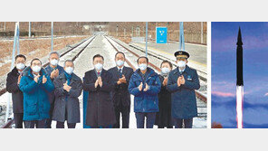北, 김정은 생일 사흘 앞두고 미사일 도발… 文대통령은 3시간뒤 남북철도 착공식에