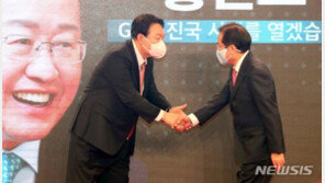 홍준표, 선대위 합류설에 “이미 원팀… 尹 돕고 있다”