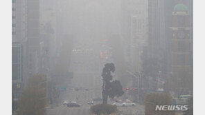 ‘뿌연 일요일’ 서울 초미세먼지 주의보…야외활동 주의