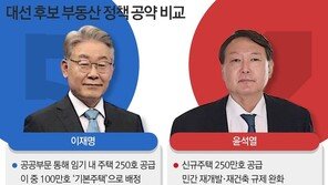 이재명·윤석열 ‘부동산’ 민심잡기 ‘치열’…주택공약 따져보니