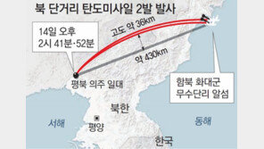 美 ‘미사일 제재’ 다음날, 北 ‘미사일 응수’