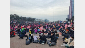 “불평등 해경하라” 민주노총, 여의도 공원서 1만5000여명 기습 집회