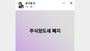 윤석열 “주식양도세 폐지” 7글자 공약…“개미투자자 보호”