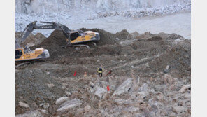 양주 채석장 매몰 작업자 실종 나흘째 수색 계속