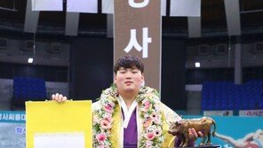 최성민, 설날씨름 백두장사 등극…통산 두 번째 타이틀