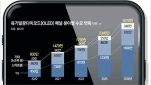 OLED, 폰보다 TV서 더 많이 쓴다