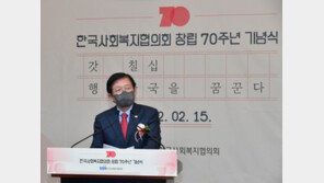 한국사회복지협의회, 창립 70주년 기념식 개최