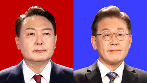 尹, 수도권 지지율 차 벌리고… 李, 호남서 격차 키워