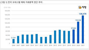 아파트 규제 속 오피스텔? 지난해 거래총액 13.6조 역대 ‘최대’