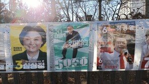 광주선 윤석열 빠진 벽보, 부여선 尹2장 붙은 벽보